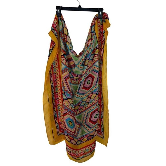 Womens Scarf Size Large Multicolor Southwestern Print Bohemian - Picture 7 of 10